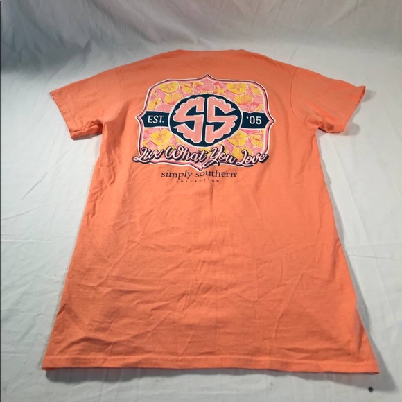 Womenโs Simply Southern Logo Graphic SS T-Shirt Size Small - Picture 4 of 6